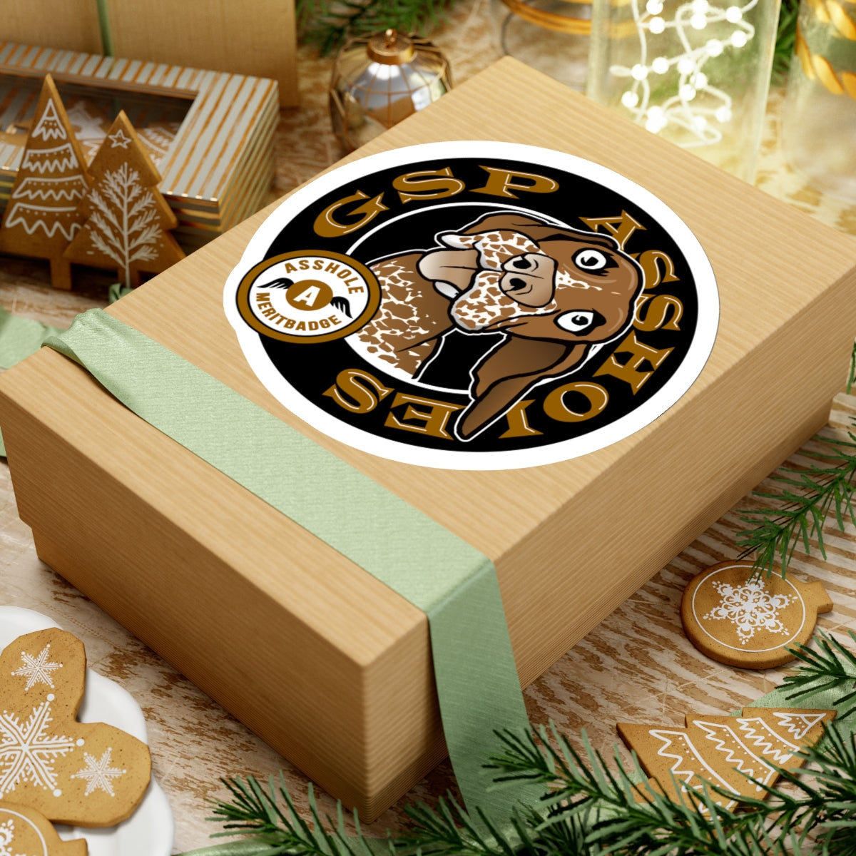 Official GSP AH Sticker Brown