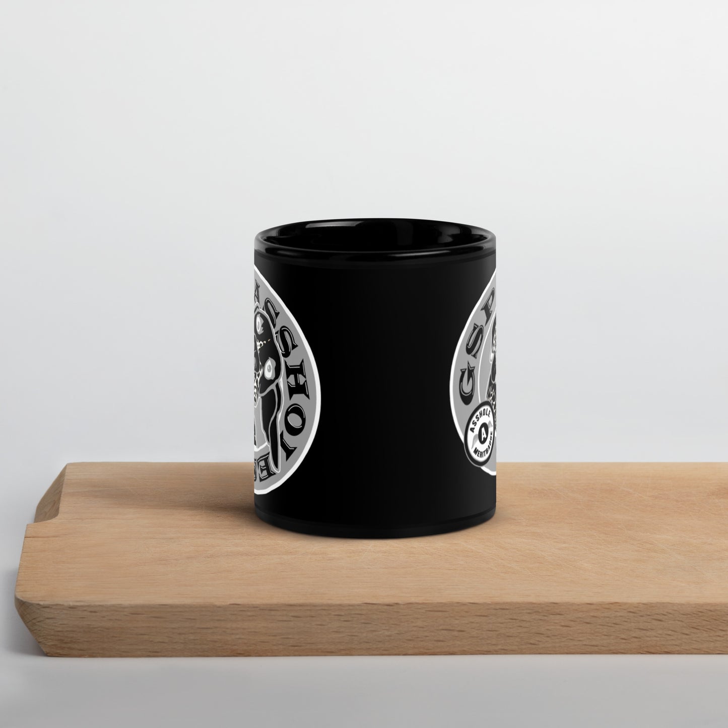 Glossy Mug Black B&W