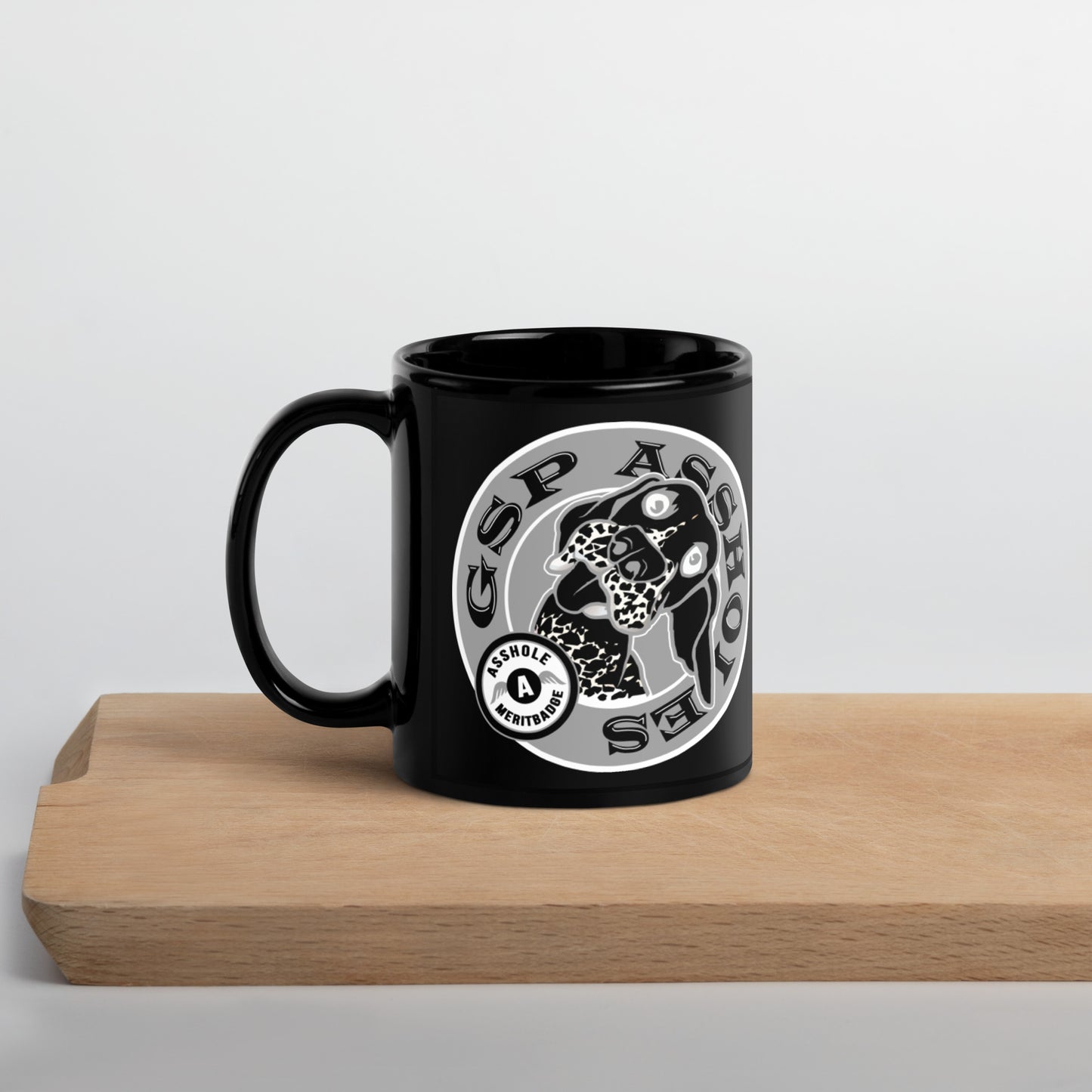 Glossy Mug Black B&W