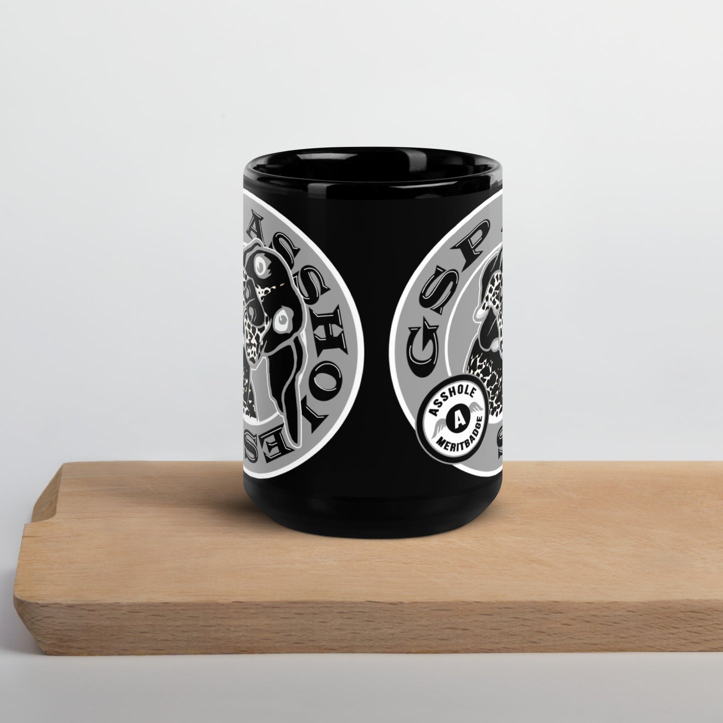 Glossy Mug Black B&W