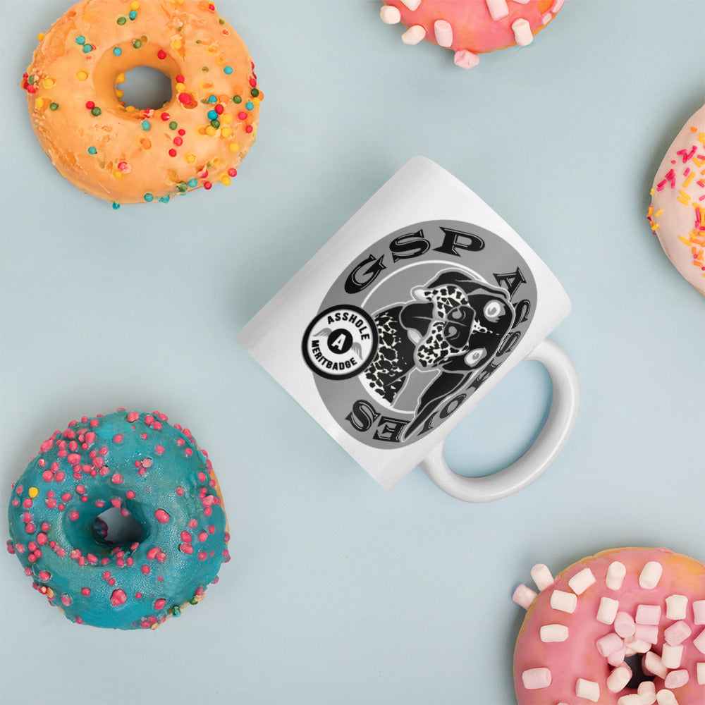 Glossy Mug White B&W