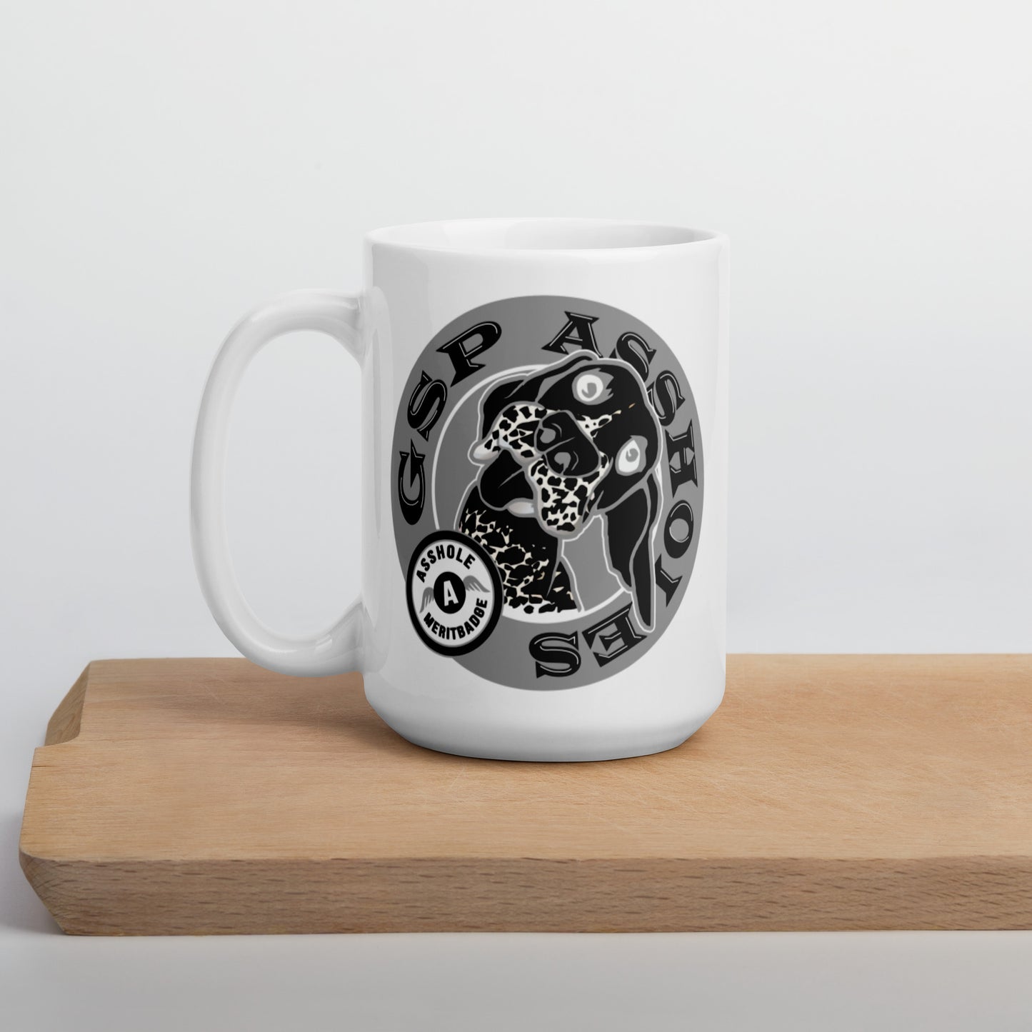 Glossy Mug White B&W